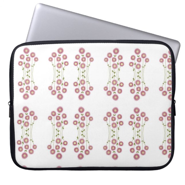 Funda Para Portátil Pale pink abstract florals  (Frente)