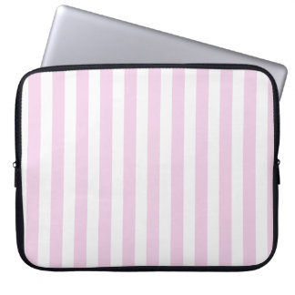 Funda Para Portátil Pale pink and white candy stripes