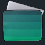Funda Para Portátil Paleta de rayas verdes<br><div class="desc">Un diseño sencillo y de moda con estriberas de paleta verde.</div>