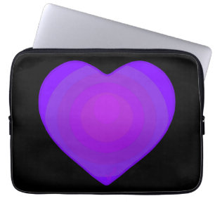 Funda Para Portátil Paliza a los corazones púrpura de B&W