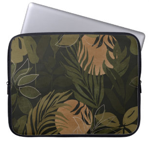 Funda Para Portátil Palm Luna Tropical: Patrón sin foco nocturno