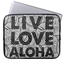 Funda Para Portátil Palm Zebra Aloha Traje tropical hawaiano