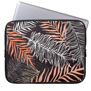 Funda Para Portátil Palma de garabato: Patrón de leafy dibujado a mano