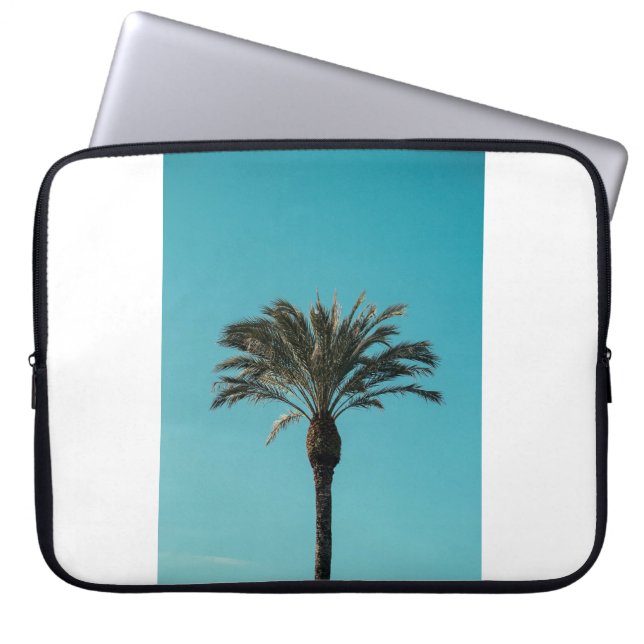 Funda Para Portátil Palmera verde (Frente)