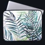 Funda Para Portátil Palmeras iluminadas - Hojas tropicales<br><div class="desc">"Twilight Palms I" de Grace Popp. La vegetación tropical tiene un estilo acuático.</div>