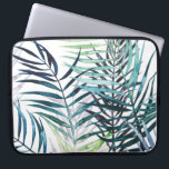 Funda Para Portátil Palmeras iluminadas - Hojas tropicales<br><div class="desc">"Twilight Palms I" de Grace Popp. La vegetación tropical tiene un estilo acuático.</div>
