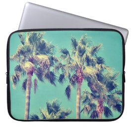 Funda Para Portátil Palmeras tropicales del vintage contra un cielo