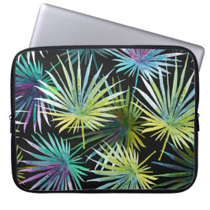 Funda Para Portátil Palmilla exótica deja acuarela