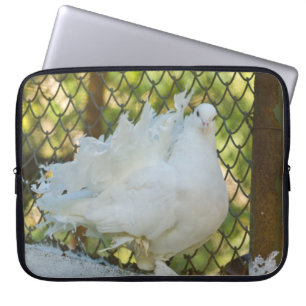 Funda Para Portátil Paloma blanca de la cola de milano