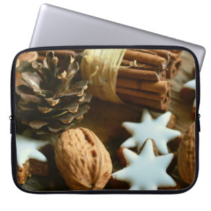 Funda Para Portátil Palos de canela y estrellas navidades
