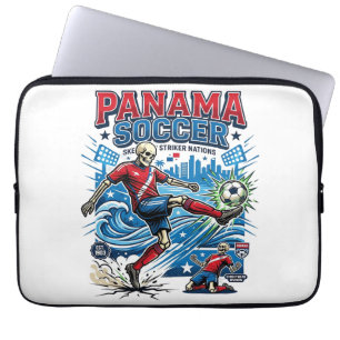 Funda Para Portátil Panamá Fútbol Esqueleto Delantero Naciones Cartel