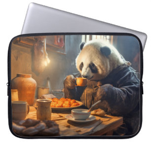 Funda Para Portátil Panda Bear Animal Fun Cocina Cocina Happy Time
