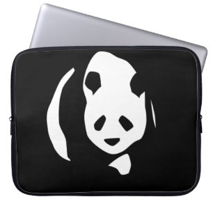 Funda Para Portátil Panda Bear en Silhouette Laptop Sleeve