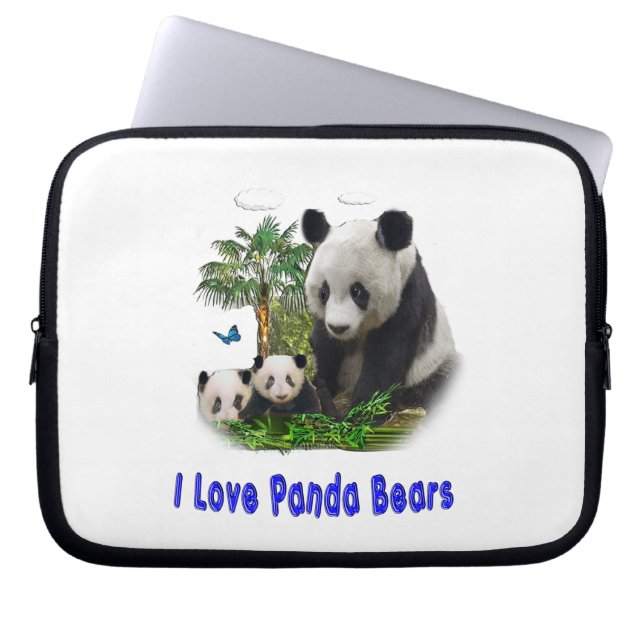 Funda Para Portátil panda beras (Frente)
