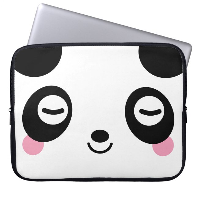 Funda Para Portátil Panda del tiempo de la siesta (Frente)