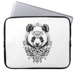 Funda Para Portátil Panda Oso Naturaleza animal salvaje Ilustracion ar