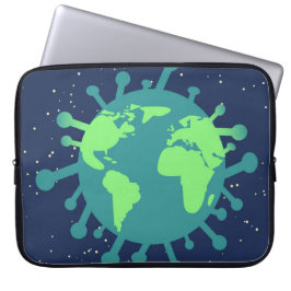 Funda Para Portátil Pandemia global (partícula viral) (infección viral