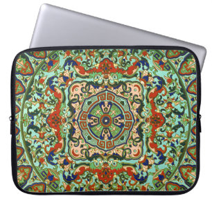 Funda Para Portátil Panel geométrico oriental clásico