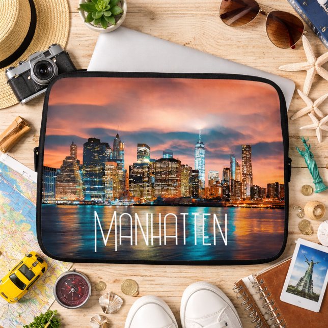 Funda Para Portátil Panorama de la ciudad de Manhatten (Subido por el creador)
