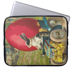 Funda Para Portátil Panorama del coche del huevo del conejo de Pascua