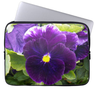Funda Para Portátil Pansias Púrpura Profundas,