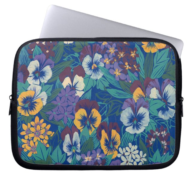 Funda Para Portátil Pansies (Frente)