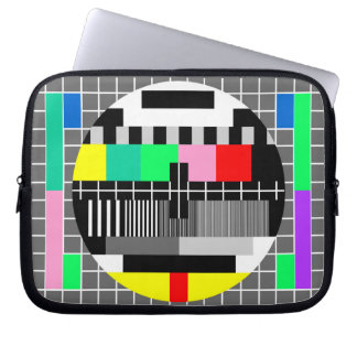 Funda Para Portátil Pantalla de prueba de tv de color retro