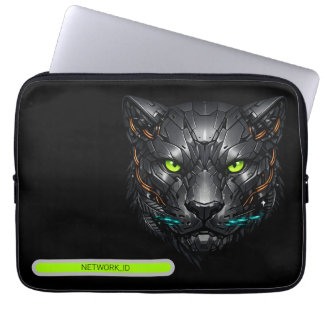 Funda Para Portátil Pantera Cibernética Cyberpunk Gamer Personalizada