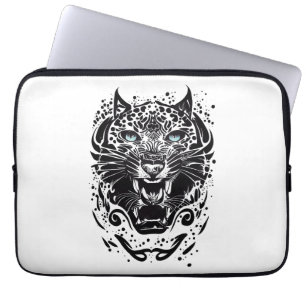 Funda Para Portátil Pantera Naturaleza animal salvaje Ilustracion arte