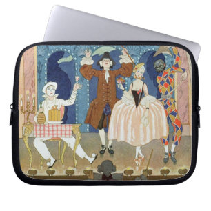 Funda Para Portátil Pantomime la etapa, ilustracion para los 'Fetes