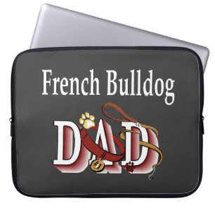 Funda Para Portátil Papá Bulldog francés