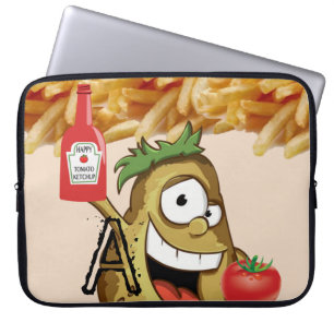 Funda Para Portátil Papa de mangas para portátiles, fritos franceses, 