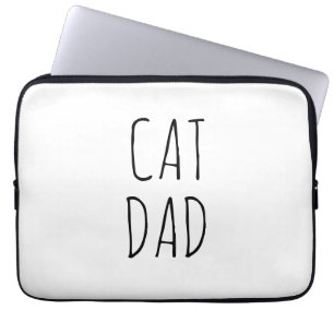 Funda Para Portátil "Papá Gato" Sencilla y Moderna granja