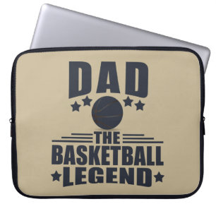 Funda Para Portátil Papá la leyenda del baloncesto divertidos regalos 