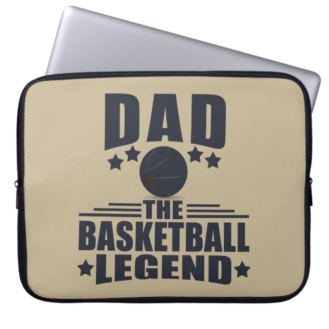 Funda Para Portátil Papá la leyenda del baloncesto divertidos regalos  (Frente)