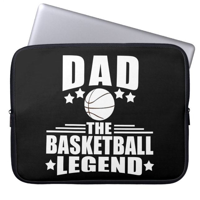 Funda Para Portátil Papá la leyenda del baloncesto divertidos regalos  (Frente)