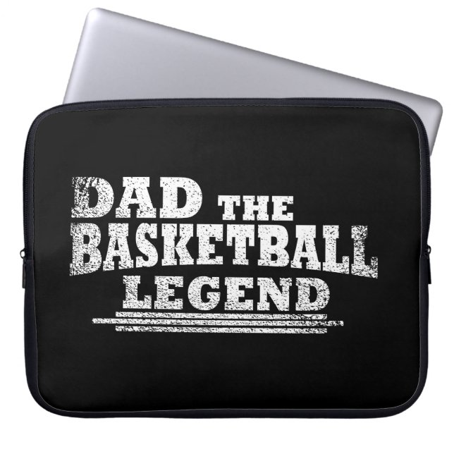 Funda Para Portátil papá, leyenda del baloncesto (Frente)