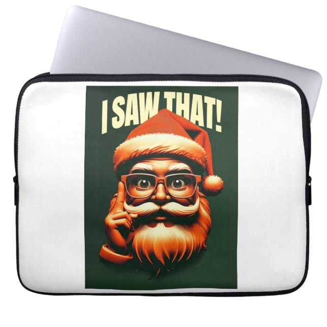 Funda Para Portátil Papá Noel te está vigilando  (Frente)