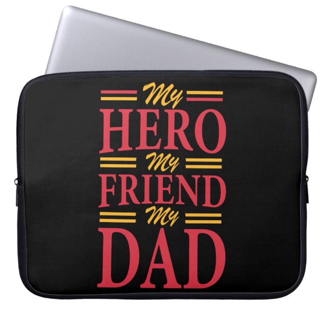 Funda Para Portátil Papá Regalo a mi amigo héroe papá (Frente)