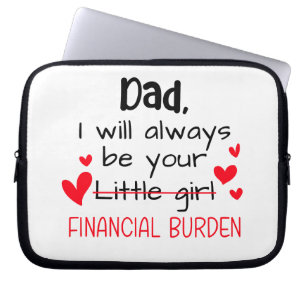Funda Para Portátil Papá, Siempre Seré Tu Niña, Financiera