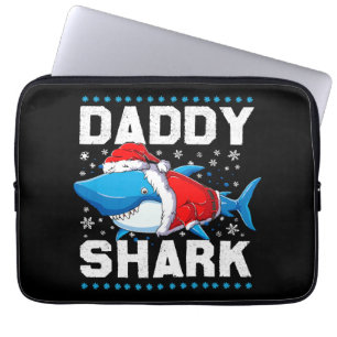 Funda Para Portátil Papá Tiburón Santa Día del Padre