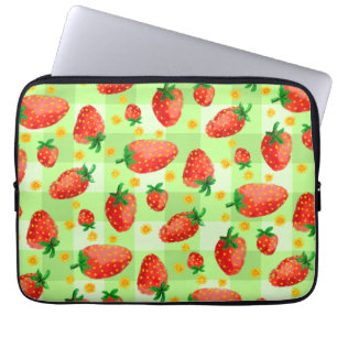 Funda Para Portátil Papel acuático de fresas y mareas de juguete