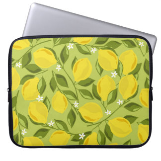 Funda Para Portátil Papel de fondo colorido de lémones dibujado a mano