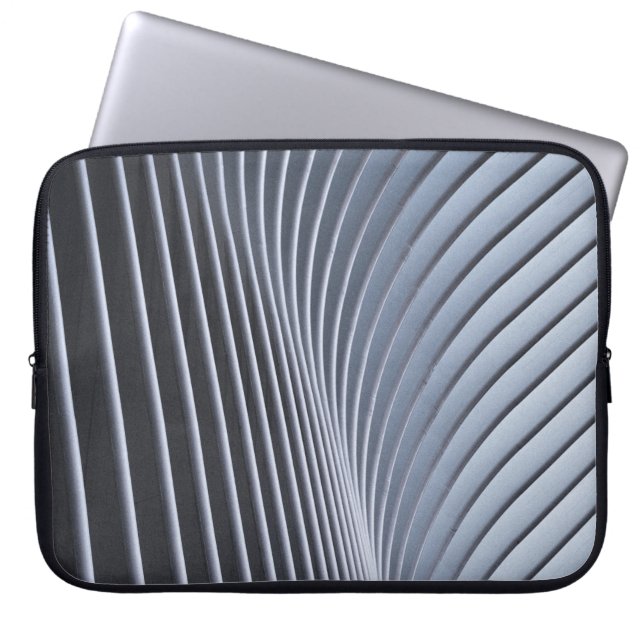 Funda Para Portátil Papel de fondo digital gris (Frente)