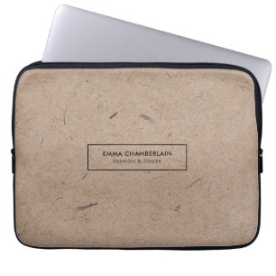 Funda Para Portátil Papel de Kraft ruso moderno minimalista