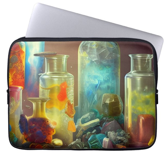 Funda Para Portátil Papel de la fantasía del alquimista (Frente)