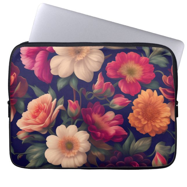 Funda Para Portátil Papel de pared con motivos florales (Frente)