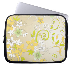 Funda Para Portátil Papel de pared de flores 3