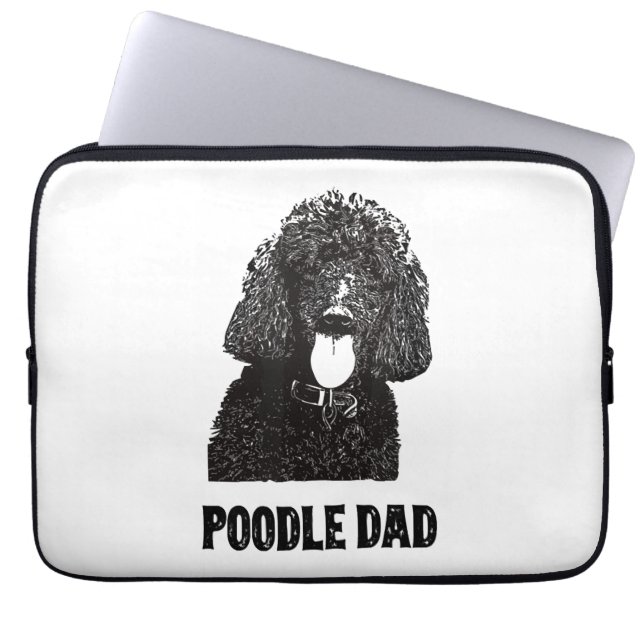 Funda Para Portátil Papel de perro fiambre para hombres (Frente)