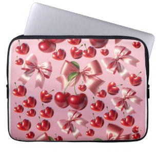 Funda Para Portátil Papel de regalo con estampado de lazo de corazón C